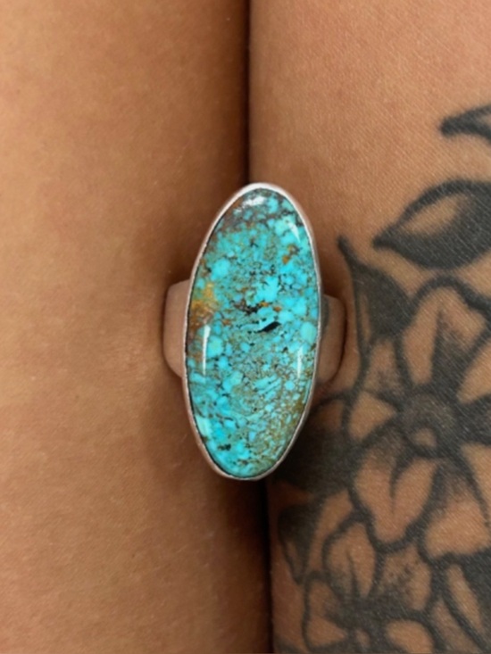 Jewelry - Big Navajo Native Sterling Silver Turquoise Ring